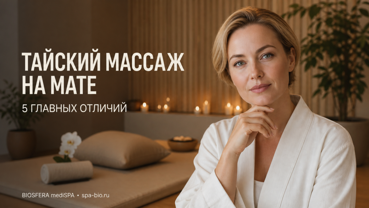 Тайский массаж на мате: 5 главных отличий от классического вида процедуры